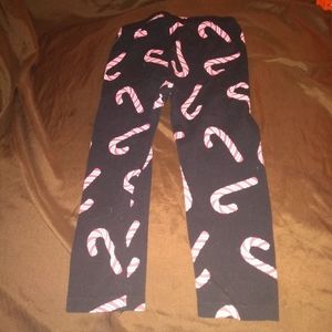Girls candy cane leggings